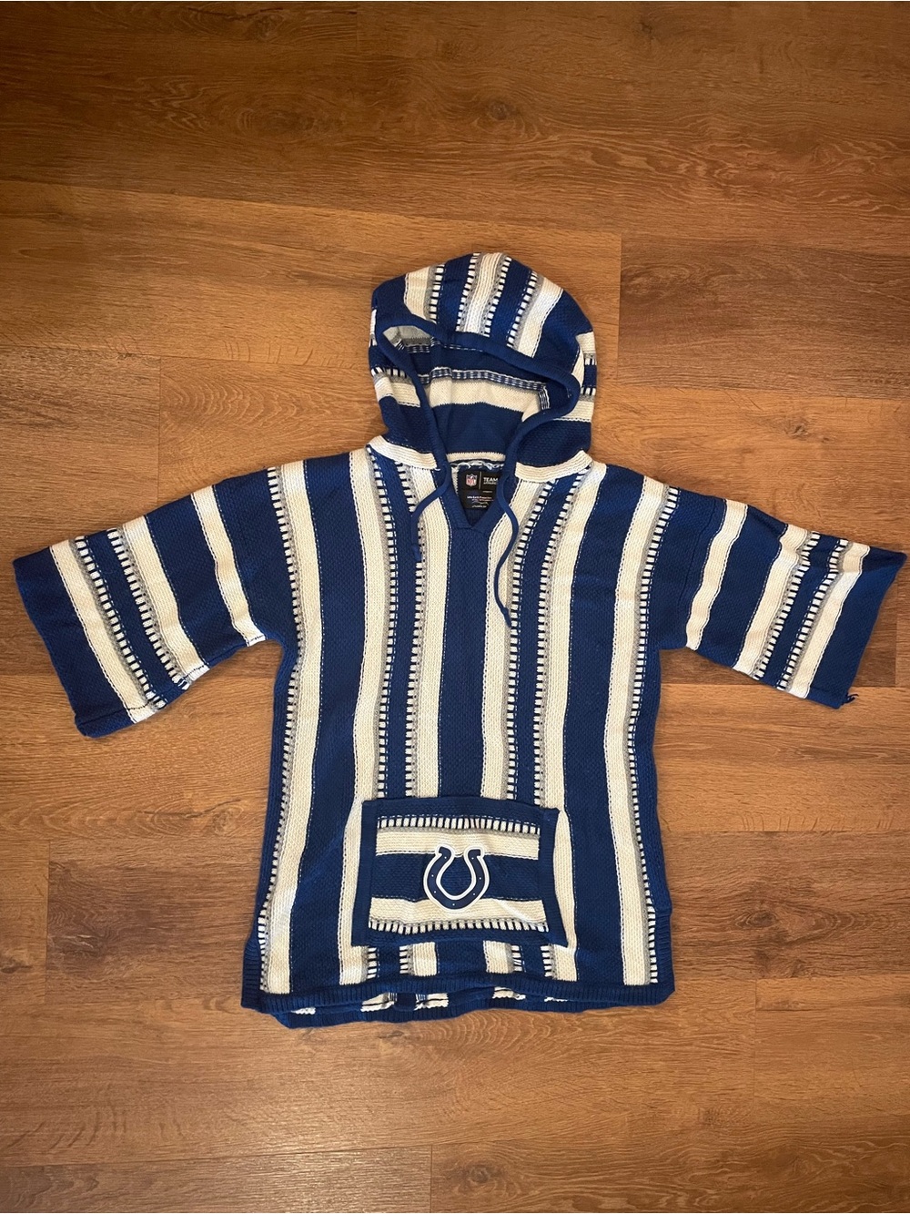 NFL Indianapolis Colts Women’s Little Earth Baja Styled Sweater Hoodie S/M